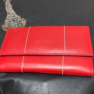 Sebastian Women's Red Leather Wallet